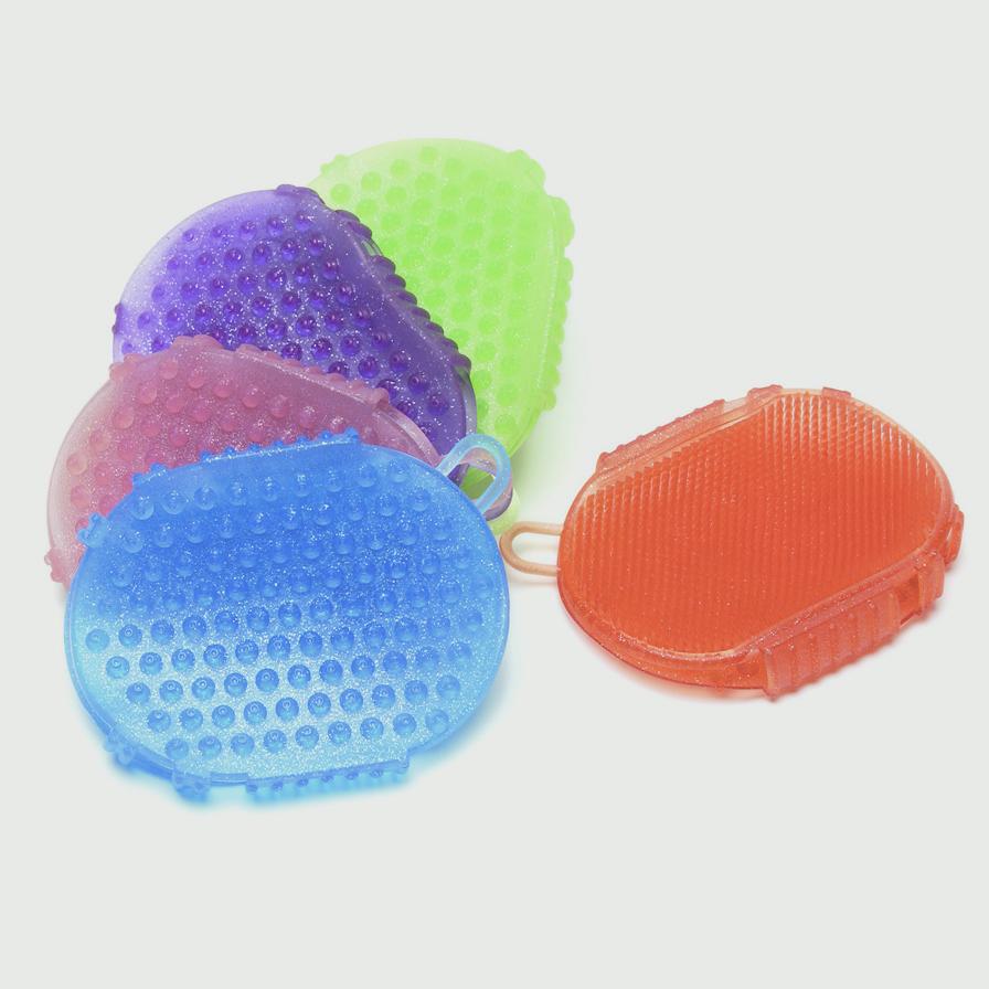 Equi- Essentials Jelly Glitter Two- Sided Scrubber