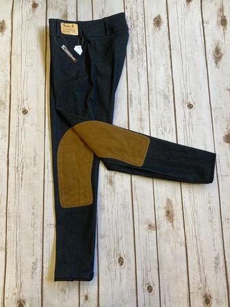 Ladies Micro Denim Low Rise Front Zip Breech