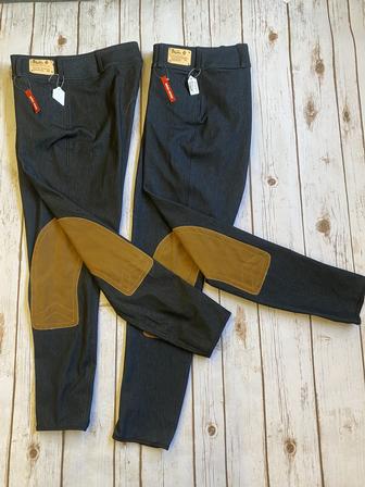 Ladies Micro Denim Mid Rise Front Zip Breech