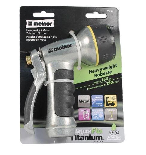 Aquaflow Titanium Heavyweight 7 Pattern Nozzle