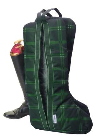 Quilted Lined Boot Bag HUNTER_PLAID