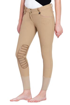Ladies Stars & Stripes Silicone Knee Patch Breeches