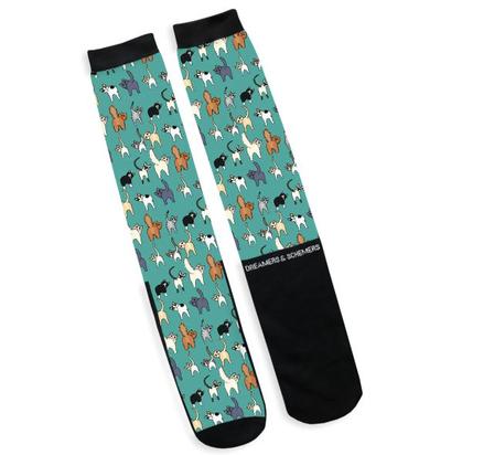 Cat Squeaks Boot Sock