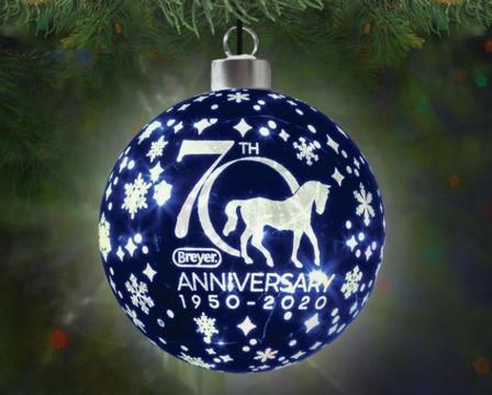 70th Anniversary Glass Ball Ornament