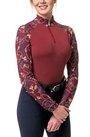 Cabernet Navy Chain Raglan Sleeve