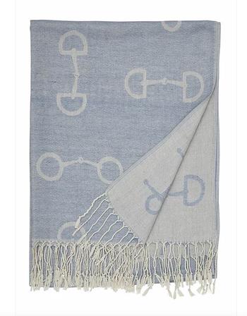 Snaffle Bit Pashmina BLUE
