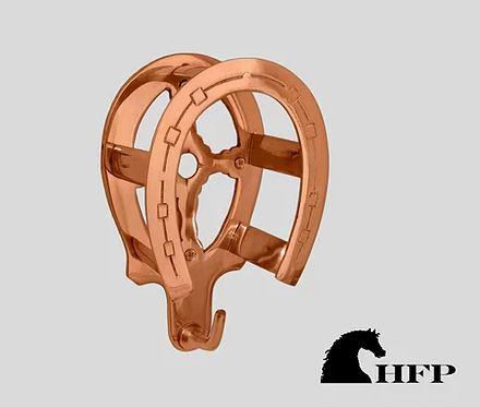 Brass Horseshoe Bridle Bracket - Rose Gold