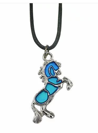 Rearing Horse Mood Necklace