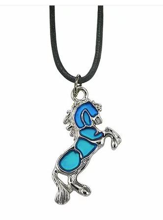 Rearing Horse Mood Necklace