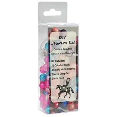 DIY Horse Charm & Bead Bracelet and Necklace Kit