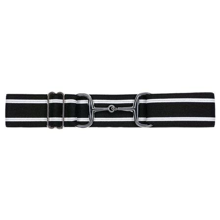 Black & White Stripes/Silver Snaffle - 1.5 Inch