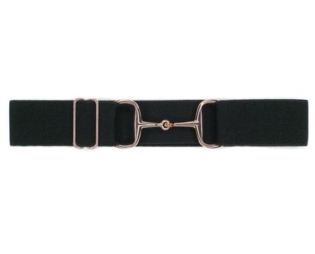 Black Belt/Rose Gold Snaffle - 1.5 Inch