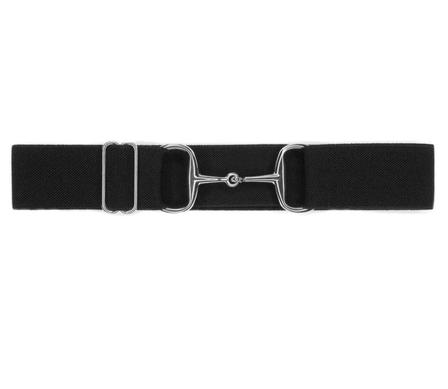 Black Belt/Silver Snaffle - 1.5 Inch