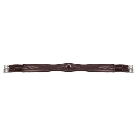 Shire's Leather Overlay Girth HAVANA