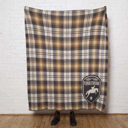 Eco Tartan Plaid Equestrian Throw