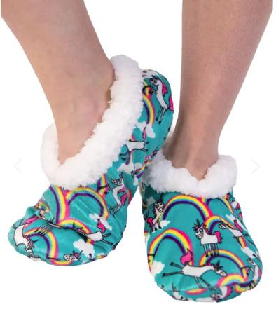 Unicorn Fuzzy Feet Slipper