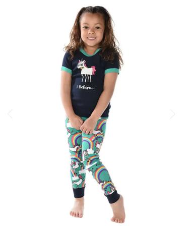 I Believe... Unicorn Kid's Short Sleeve PJ's