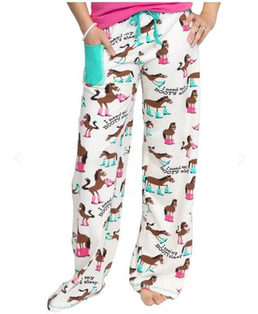 Need Booty Sleep Women's Horse Fitted Pant