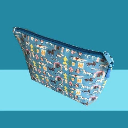 Off To The Races Zippered Tote