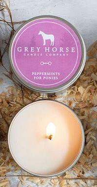 Peppermints for Ponies Candle Tin