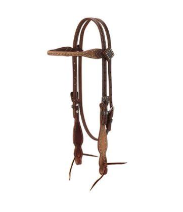 Rough Out Oiled Browband Headstall