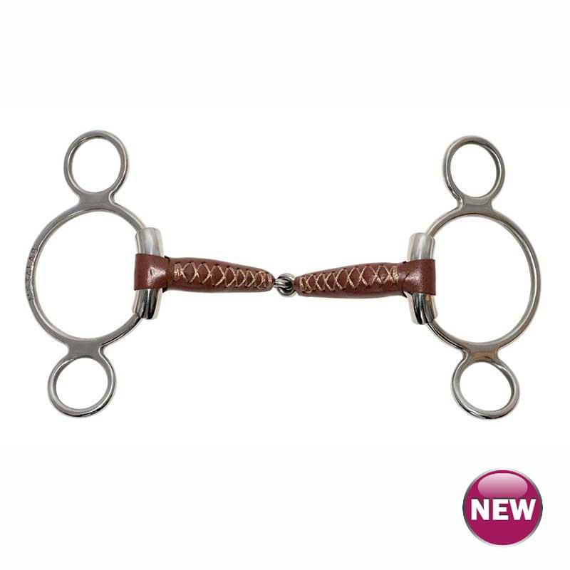 Leather Continental Gag Pinchless Snaffle Bit