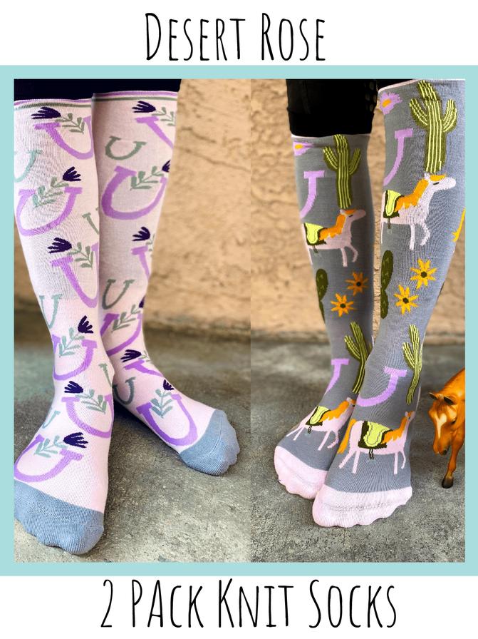 Desert Rode Knit Sock - 2 Pack