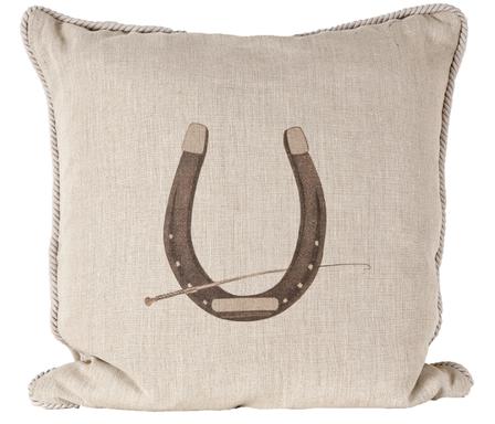 Linen Pillow - Horseshoe