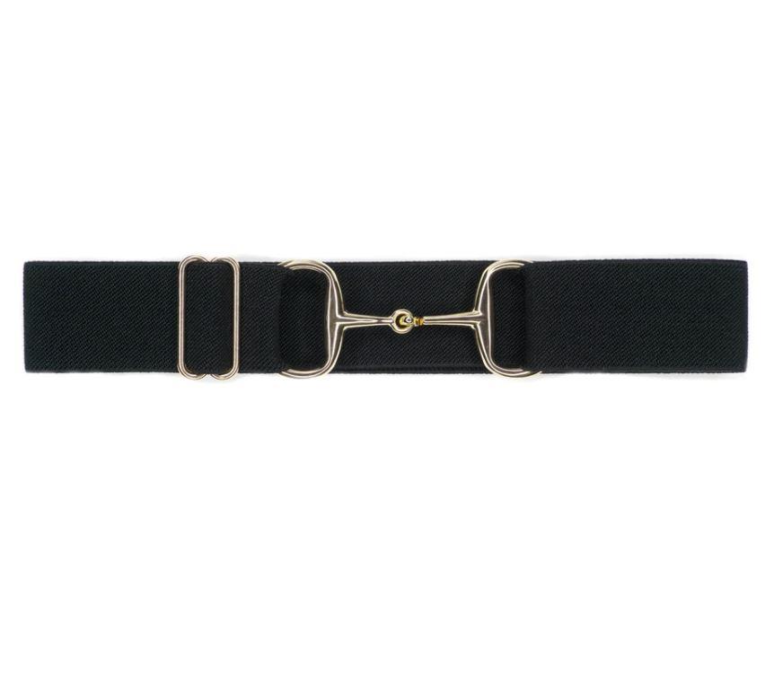 Black/Gold Snaffle 1.5 Inch