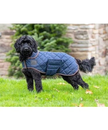 Digby & Fox Quilted Dog Coat INDIGO