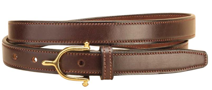 Stitched Belt With Equestrian Inspired Spur Buckle