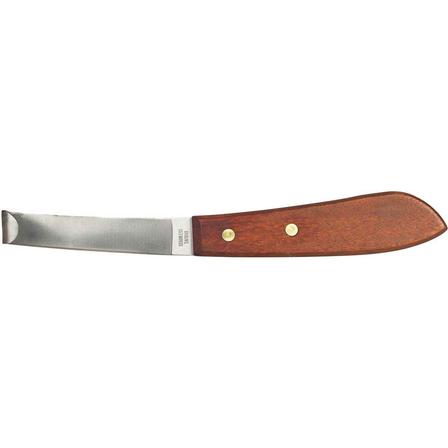 Right Handed Hoof Knife With Wood Handle