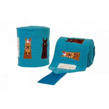 Embroidered Hipster Horses Polo Wraps