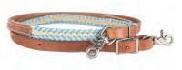 Waxed Laced Roping Reins TURQ