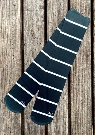 Boot Socks - Black Stripe