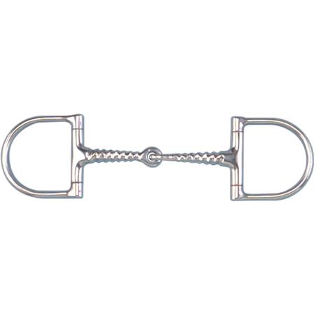 Pony Stainless Steel Corkscrew Snaffle Dee - 2 1/2