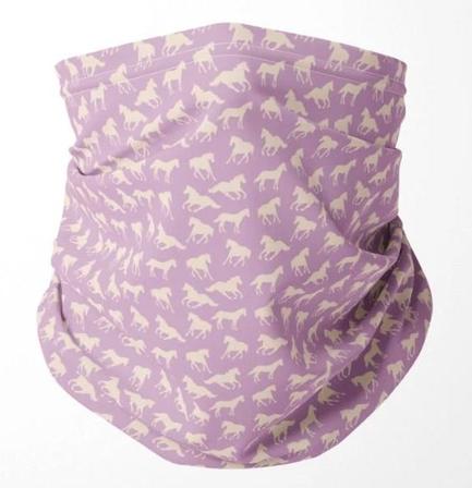 Running Horses Neck Gaiter