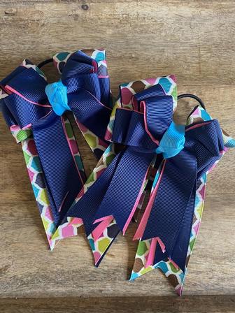 Navy & Pink Beautiful Show Bows