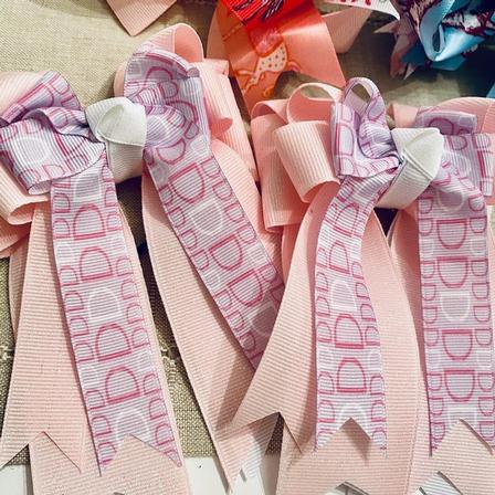 Sparkle Pink Stirrup Show Bows