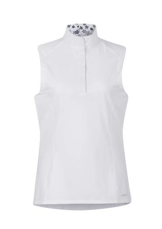 Affinity™ Sleeveless Show Shirt WHITE/BITSFLOWERS