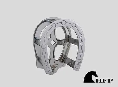 Brass Horseshoe Bridle Bracket- Chrome