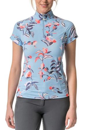 Light Blue Watercolor Cap Sleeve