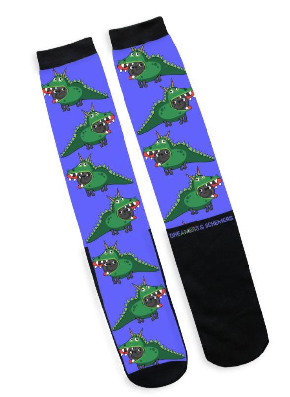 Pug- O- Saur Original Boot Socks