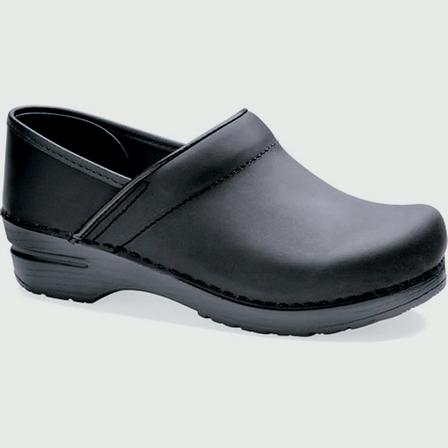 Professional Clog in Oiled Leather BLACK
