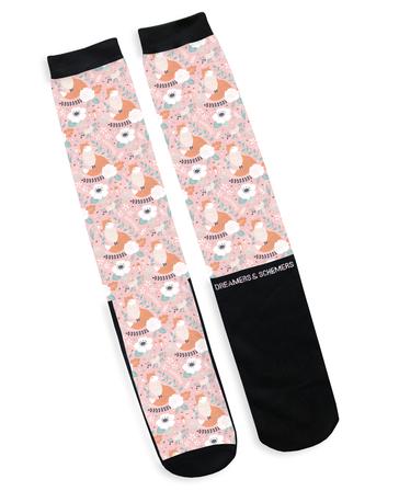 Pretty in Pink Boot Socks