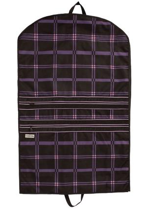 3 Inch Gusset Garment Bag BLACK_PLAID
