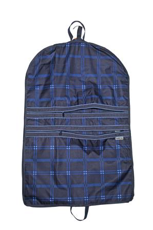 3 Inch Gusset Garment Bag BLUENOTE_PLAID