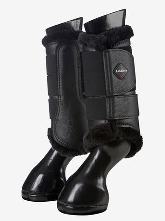 Fleece Brushing Boots BLACK