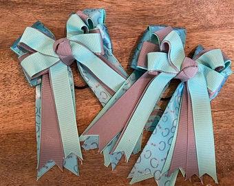 Teal Bits Bows