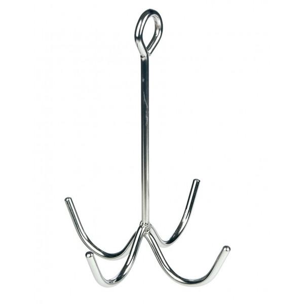Four- Prong Chrome- Plated Cleaning Hook